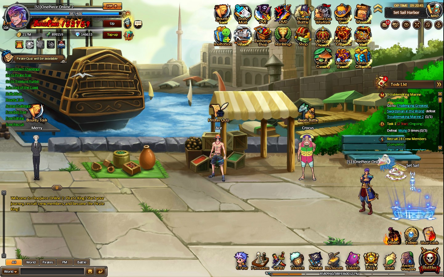 One Piece Online 2 Pirate King Anime Game Go Luffy